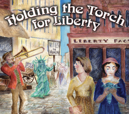 holding torch liberty musical