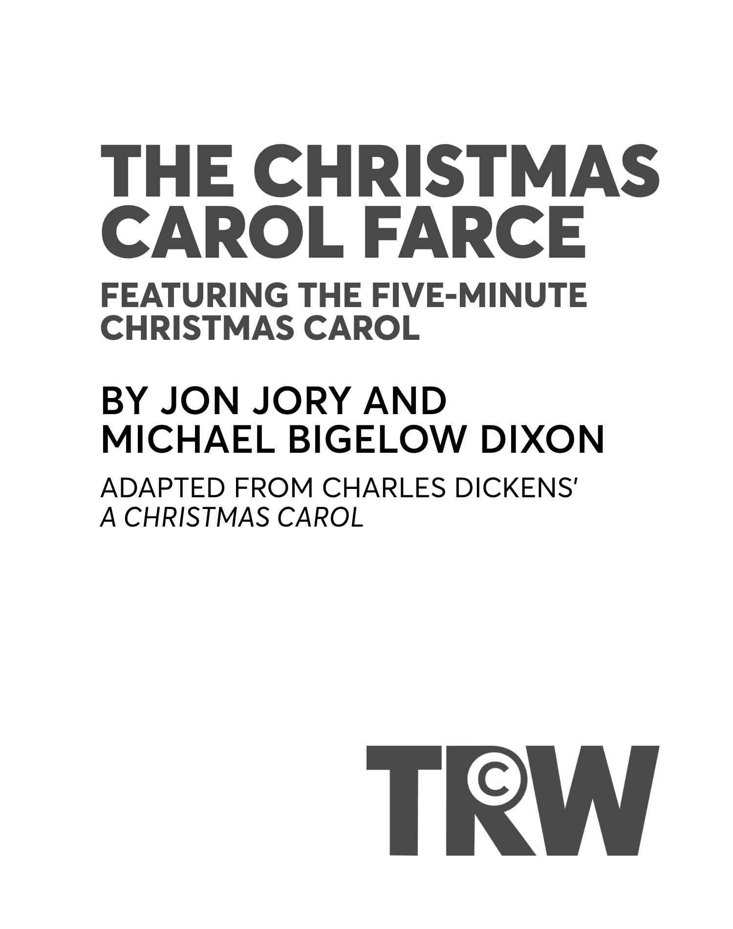 The Christmas Carol Farce