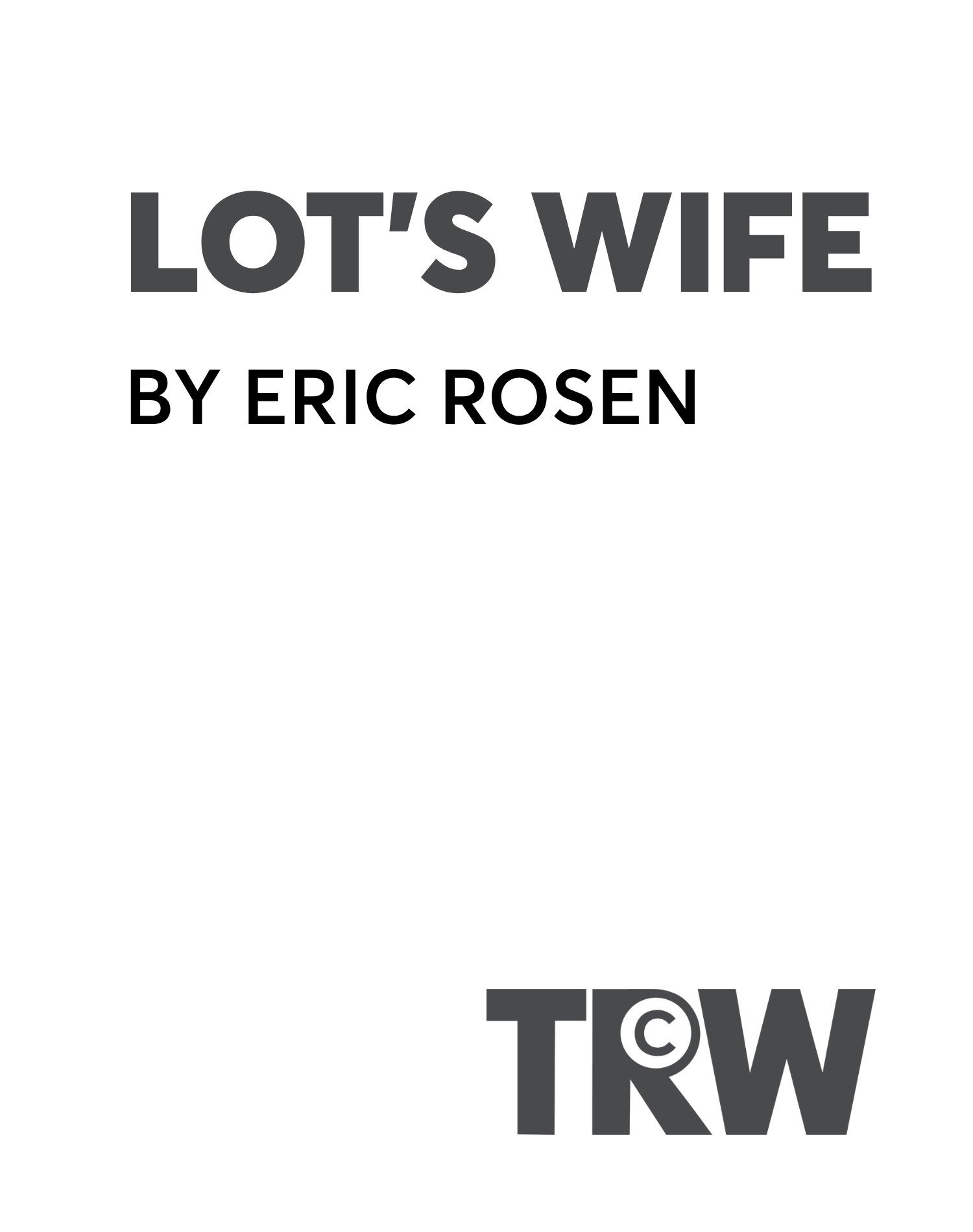 Lot’s Wife