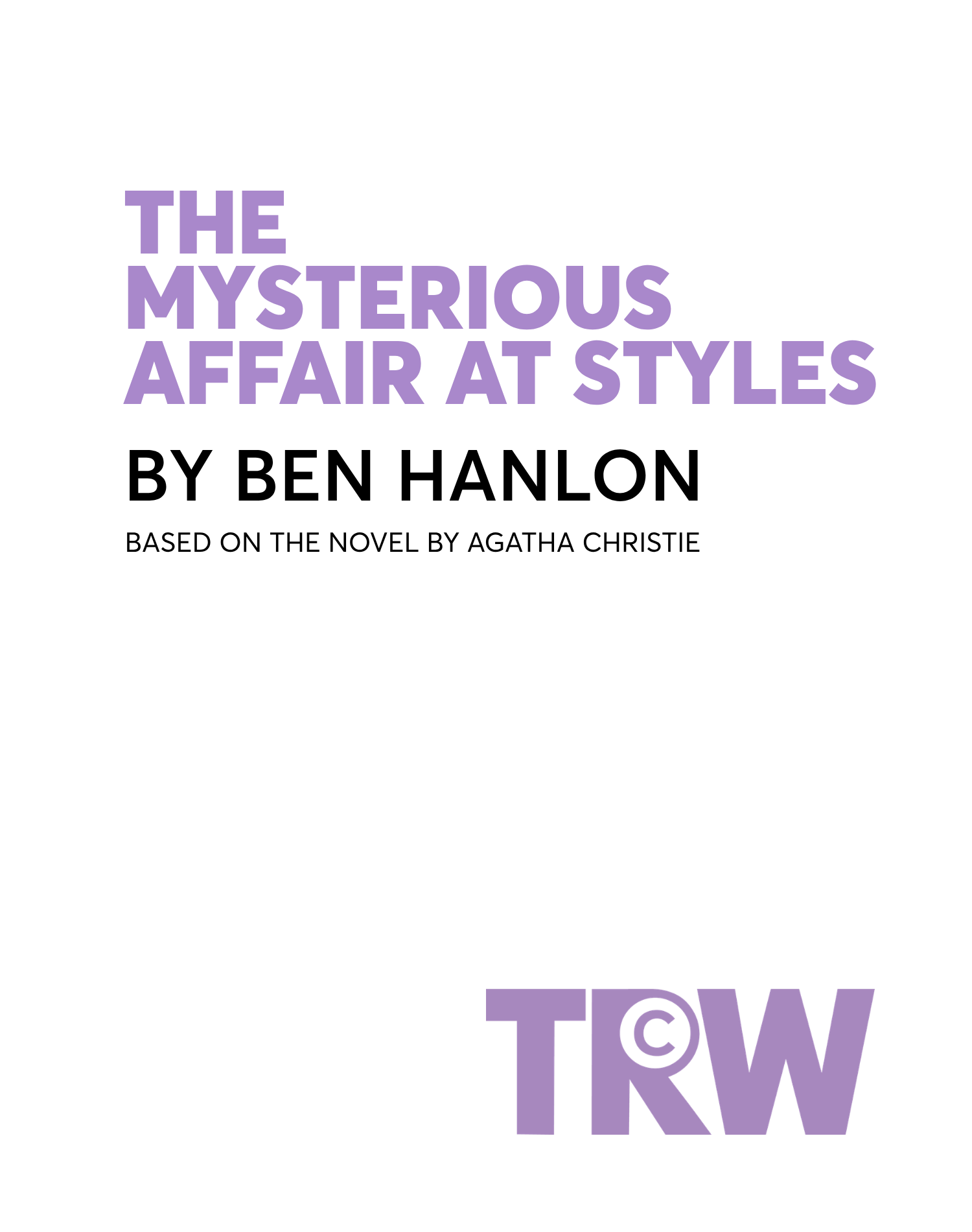 The Mysterious Affair at Styles